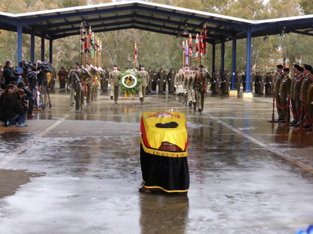 Recepción y funeral del cabo Francisco J. Soria