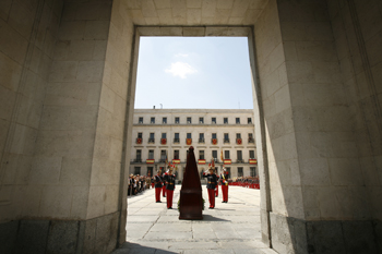 Alocución del coronel jefe del regimiento