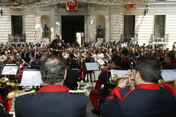 Concierto a cargo de la sección de música del regimiento