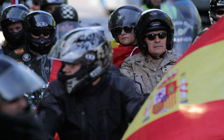 Marcha motera Ejército de Tierra 2014: "Con tu Ejército, con nuestra Bandera"