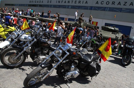 Marcha motera Ejército de Tierra 2014: "Con tu Ejército, con nuestra Bandera"