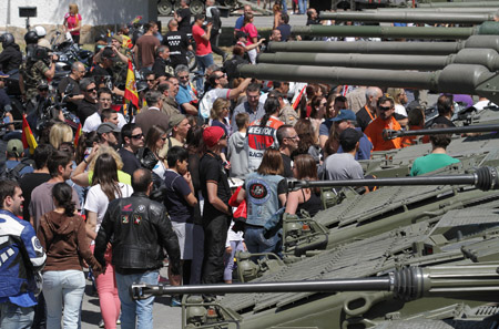 Marcha motera Ejército de Tierra 2014: "Con tu Ejército, con nuestra Bandera"