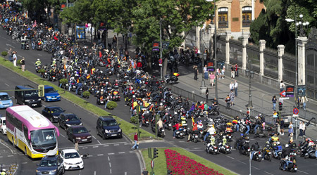 Marcha motera Ejército de Tierra 2014: "Con tu Ejército, con nuestra Bandera"