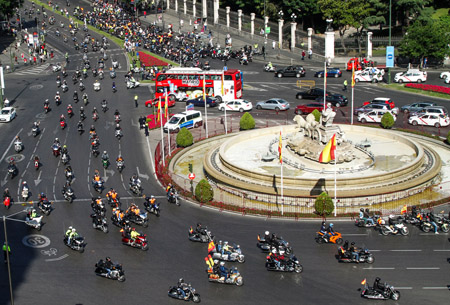 Marcha motera Ejército de Tierra 2014: "Con tu Ejército, con nuestra Bandera"