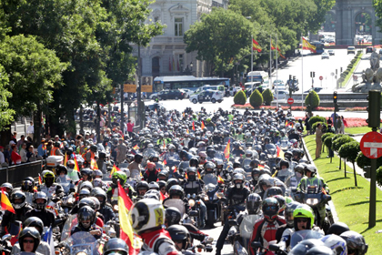 Marcha motera Ejército de Tierra 2015: "Con tu Ejército, con nuestra Bandera"