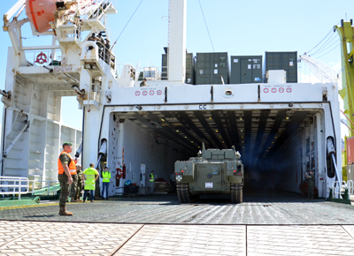 Misión E. Forward Presence. Embarco en Vigo