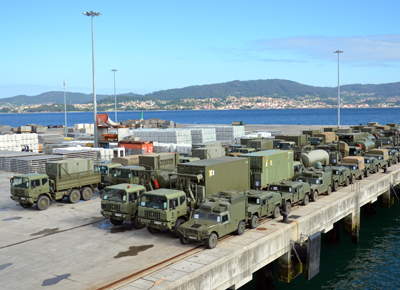 Misión E. Forward Presence. Embarco en Vigo