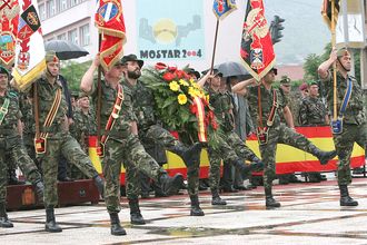 Conmemoración del final de la misión en Bosnia i Herzegovina