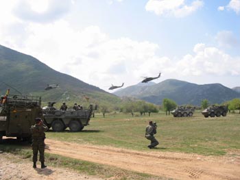 Conmemoración del final de la misión en Bosnia i Herzegovina. Unidades del Ejército