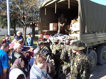 Conmemoración del final de la misión en Bosnia i Herzegovina. Unidades del Ejército