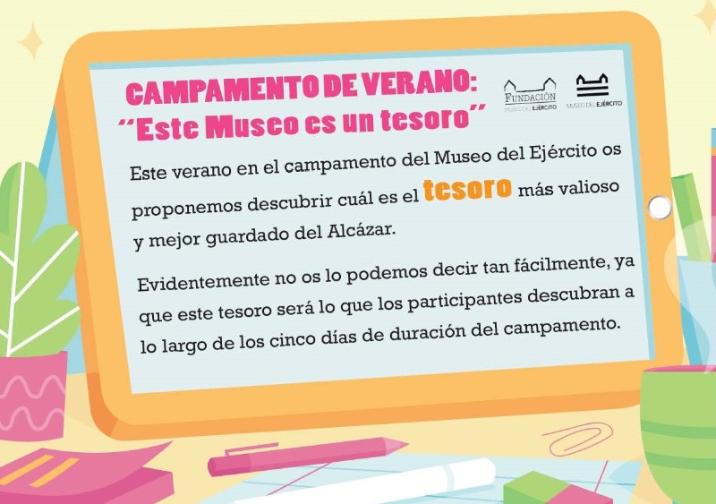 2023.07 Campamento de verano en el Museo del Ejército. Foto 1.