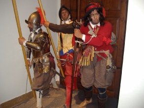 Representación de los soldados de los Tercios de Flandes en la Sala de la Monarquía Hispánica