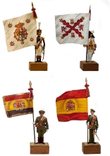 Banderas de la Sala de Miniaturas del Museo del Ejército