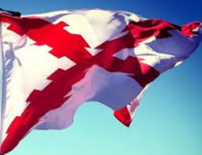 Bandera con Cruz de Borgoña