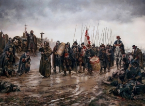 El milagro de Empel. Óleo. Autor: Augusto Ferrer Dalmau