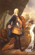 Retrato al óleo de Carlos III. Óleo sobre lienzo, original. Anónimo napolitano, 1735. Museo del Ejército.