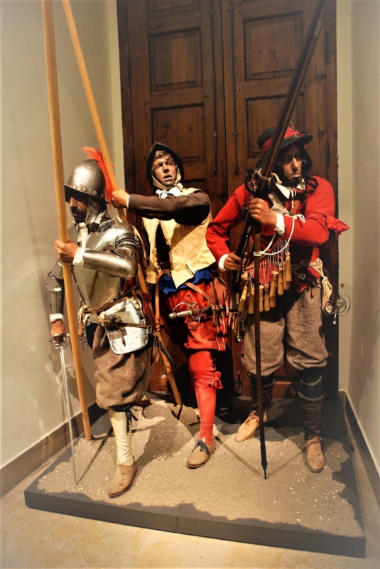 Soldados de los Tercios Españoles. Recreación. Museo del Ejército.