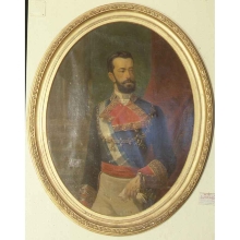 Retrato al óleo del rey Amadeo I de Saboya. Anónimo del siglo XIX (1871). Museo del Ejército.