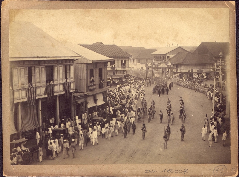 Llegada del Batallón Expedicionario a Manila en octubre de 1896