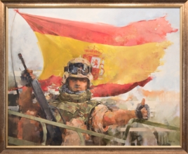 Premios Ejército 2018. "Volvemos". Primer premio pintura.
