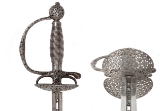 En este ejemplar que se conserva en el Museo del Ejército se utilizó una hoja de uno de los más reputados espaderos vascos que trabajaron en Toledo a finales del siglo XVI, Juan Martínez. Foto: Museo del Ejército.