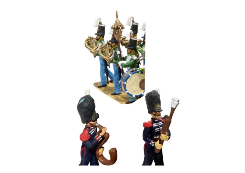 El conjunto de miniaturas que reproduce las bndas de música de este periodo, se convierte en una obra de un gran valor histórico y documental.