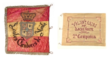 BANDERAS DEL BATALLÓN DE VOLUNTARIOS DE MANILA