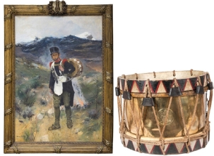 Composición. "Cajas planas" para niños tambores.