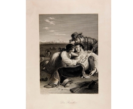 Estampa “El Ranchero”. Grabado por A.H. Payne según F.W. Burton, 1850 ca. Fundación Museo del Ejército