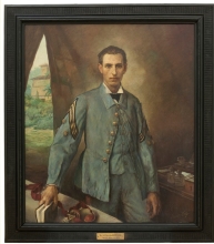 Retrato de Santiago Ramón y Cajal con el uniforme de capitán de Sanidad Militar, durante la campaña de Cuba.