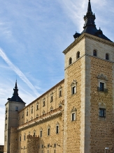 Fachada Este del edificio Alcázar de Toledo, sede del Museo del Ejército.