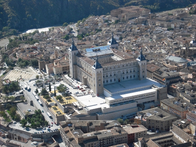 Alcázar, Toledo y río Tajo