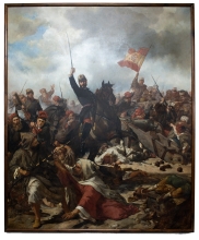 MNAC 010618-000.El General Prim en la batalla de Tetuán. Autor: Francisco Sans Cabot, 1865. Cesión temporal del Museo Nacional de Arte de Cataluña.