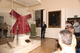 El Vicepresidente del Consejo de Administración Iberdrola España, empresa patrocinadora de la vitrina, durante el acto de inauguración.