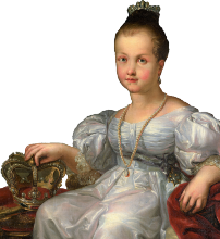 Óleo sobre lienzo. Isabel II, niña. Museo del Ejército.