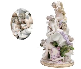 Venus, la belleza mítica.- La Venus del Museo del Ejército está realizada en los talleres de la Fábrica Real de Porcelana de Meissen (Sajonia, Alemania).