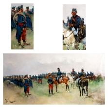 Maniobras de infantería y caballería