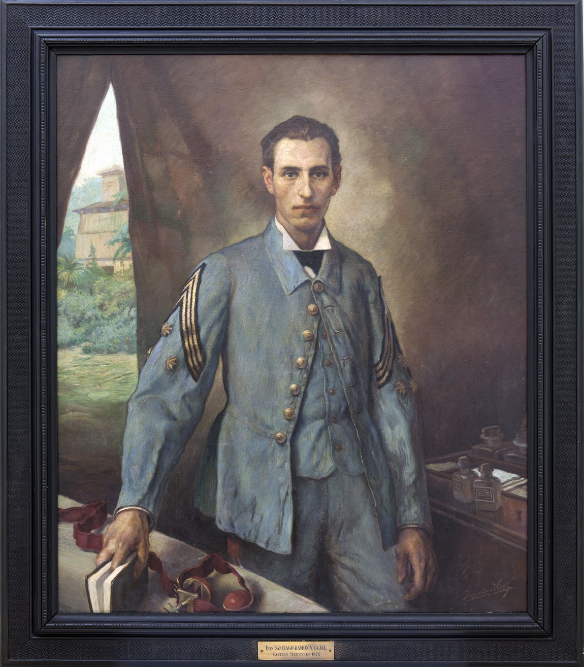 Retrato al óleo del capitán médico Santiago Ramón y Cajal (Museo del Ejército)