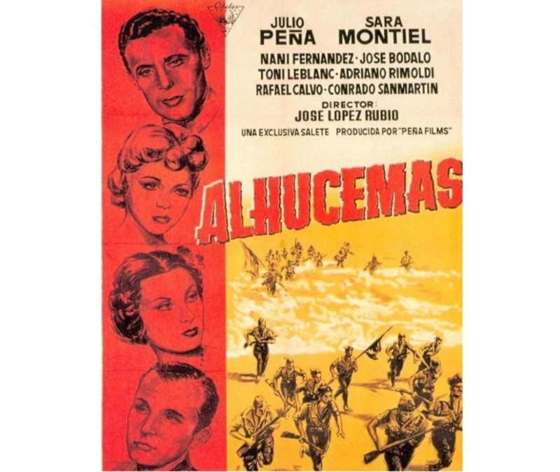 Cartel de la película ALHUCEMAS, de 1948.