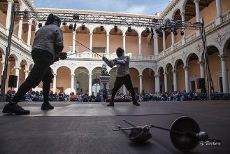 Demostración de esgrima antigua
