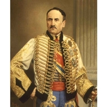 RETRATO DEL CAPITÁN GENERAL BALDOMERO FERNÁNDEZ ESPARTERO CON UNIFORME DE HÚSARES DE LA PRINCESA