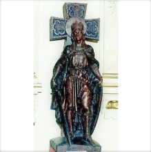Estatua en bronce del rey castellano-leonés Fernando III el Santo, de COULLAUT VALERA, 1977. MUSEO DEL EJÉRCITO.