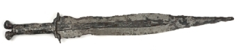  Antennae hilt sword. Necropolis of Uxama. 2nd and 1st centuries B.C.