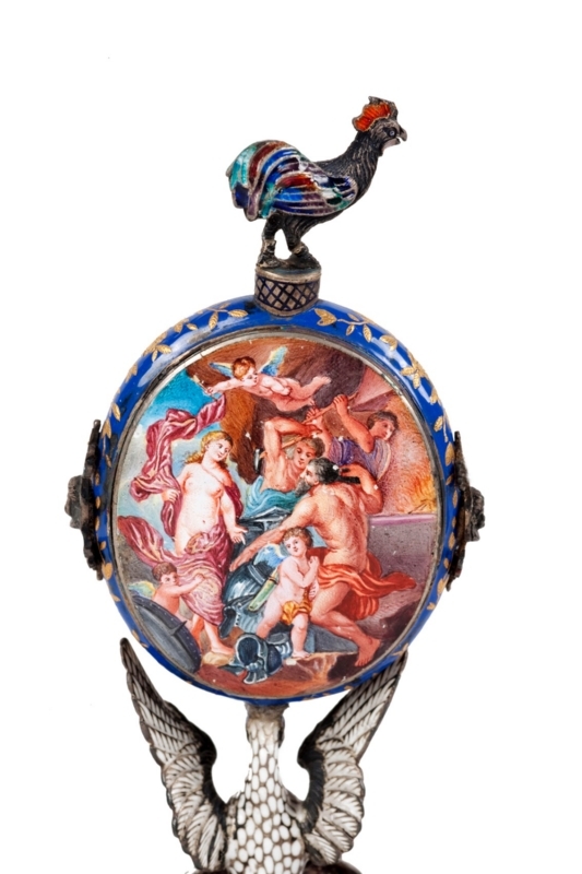 El tiempo de los mitos. Detalle del reloj-joya. Museo del Ejército