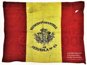Bandera de mochila del Regimiento de Infantería Ceriñola Nº 42