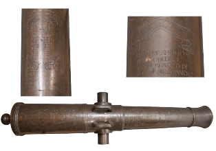 "Dragón" fue fundido en la Maestranza de artillería de Sevilla el 26 de febrero de 1970