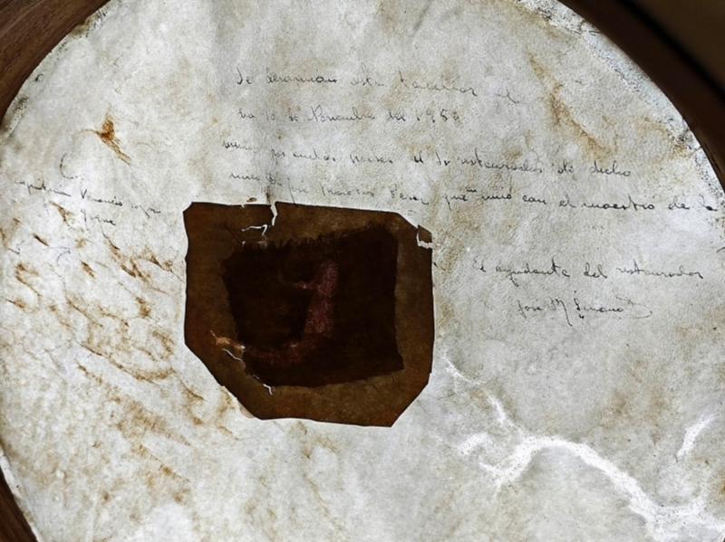 La inscripción escondida en el tambor del Regimiento Saboya