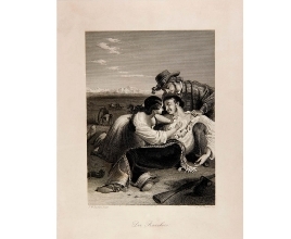 Estampa “El Ranchero”. Grabado por A.H. Payne según F.W. Burton, 1850 ca. Fundación Museo del Ejército