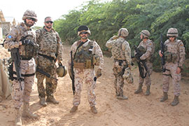 Instructores y mentores militares de la Unión Europea