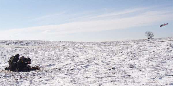 Lanzamiento de uno de los misiles en Zaragoza